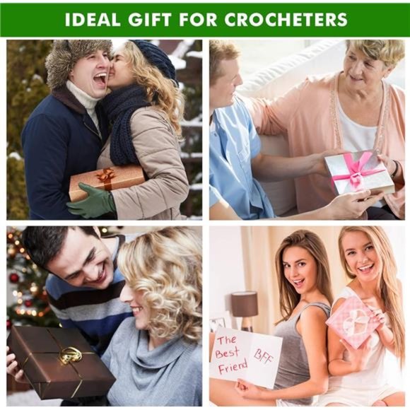 73 Pack Crochet Hooks Set, 13 PCS 2mm(B)-10mm(N) Ergonomic Soft Grip Crochet - Picture 3 of 7